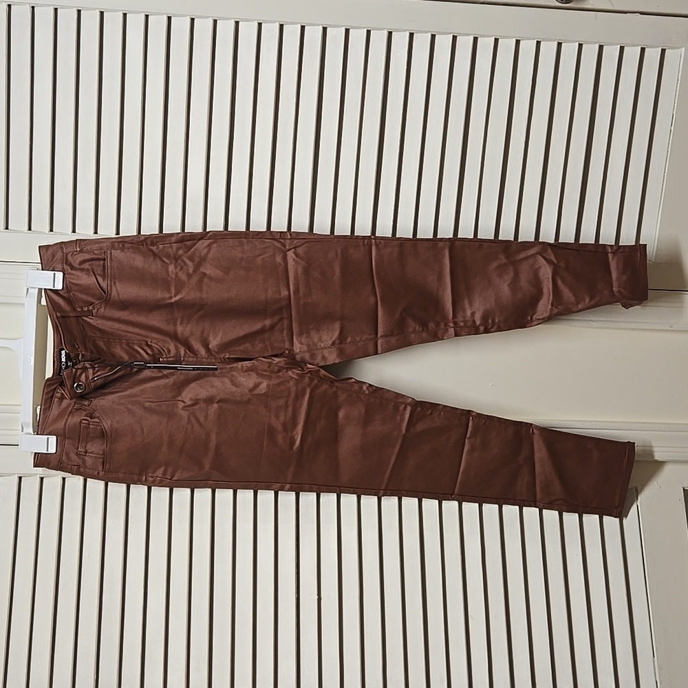 Brown PU Leather Pants- Fashion Nova XL